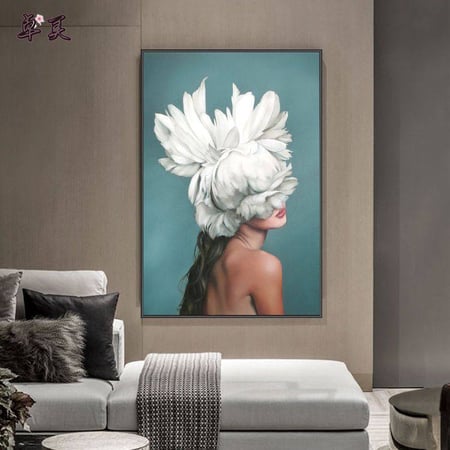 لوحة جدارية فن بورترية معاصر