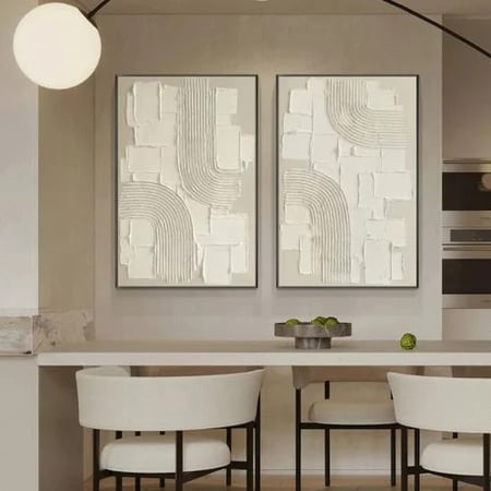 لوحات ثنائية فنية من قماش كانفاس