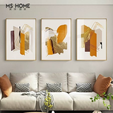 لوحات ثلاثية فن تجريدي