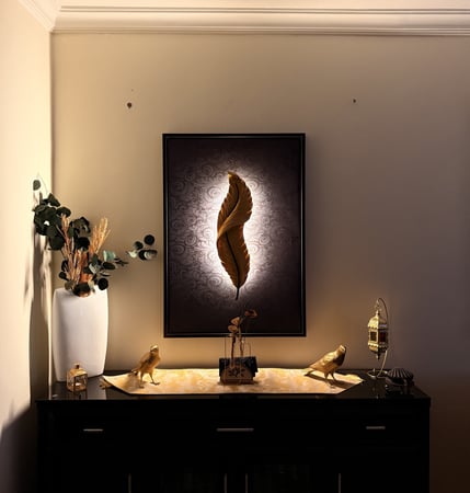 لوحة الريشة المضيئة