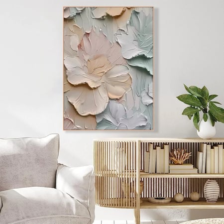 لوحة جدارية الفن التجريدي الزهري