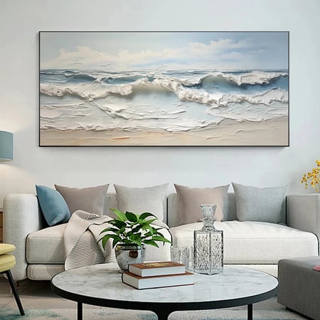 لوحة جدارية مستوحاة من الطبيعة (بحر)