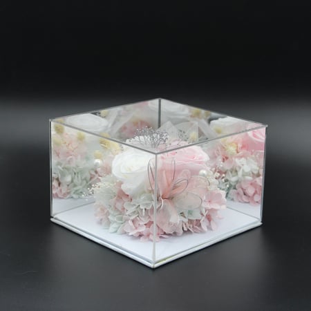 نبات زينة مجفف في قالب اكليرك