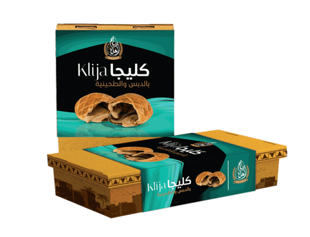 كليجا بالدبس مع نكهة الطحينة مكونات طبيعية من السندي للتمور