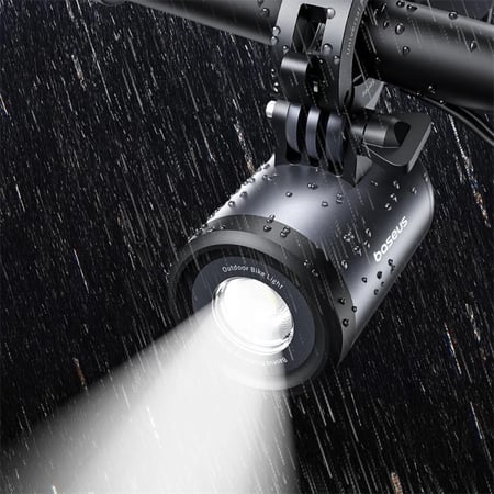 مصباح بيسوس برايم تريب للدارجة ثنائي اللون 2 في 1 - اسود