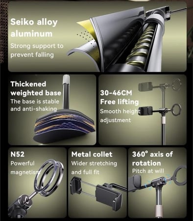 حامل YSEDO المزدوج المتنقل للبث المباشر