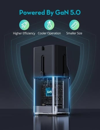 فيش سفر راف باور نانو بقوة 30 واط بمنفذ تايب سي - اسود