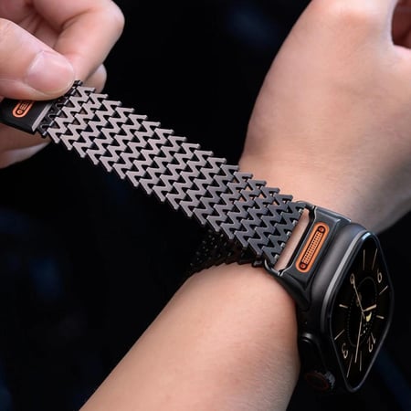 سير ساعة أبل معدن مقاس 45+46+49 ملم