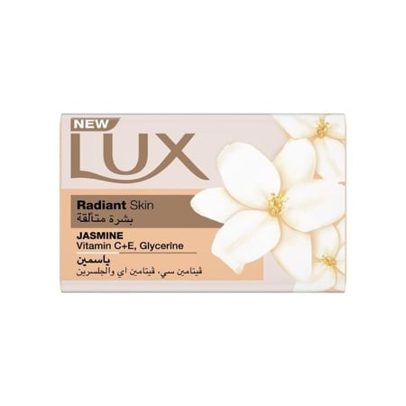 صابون لوكس بشرة متألقة بالياسمين مع فيتامين سي وفيتامين إي والجليسرين 170 جم