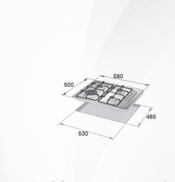 سطح كهريائي 60سم H-6141242