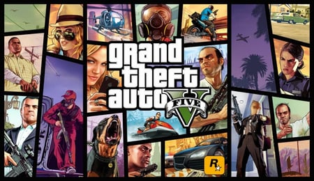 لعبة قراند الحياة الواقعية  Grand Theft Auto V (GTA V) – PS4 | عالم مفتوح بلا حدود