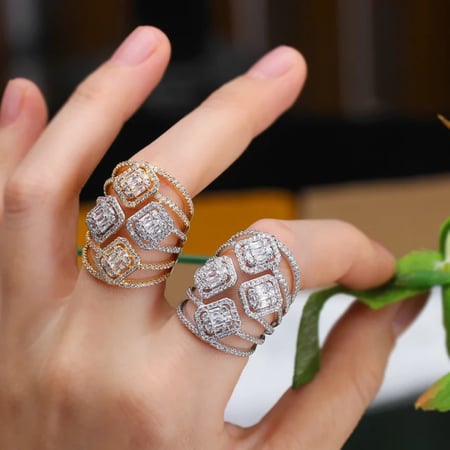 خاتم زركون فخم سهرات