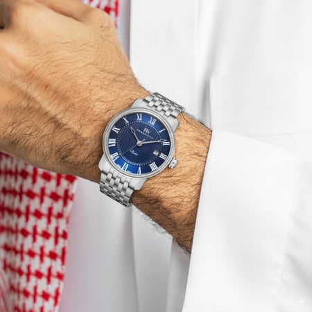 ساعة رجالية هوقو ووتش 258122 كحلي