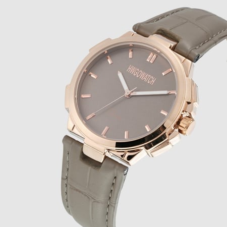 ساعة رجالية هوقو ووتش بني