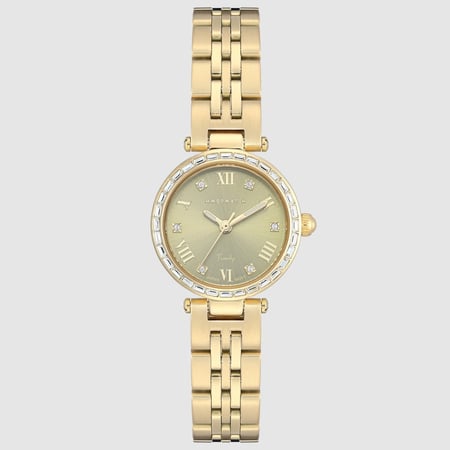 ساعة نسائية هوقو ووتش ذهبي مينا أخضر