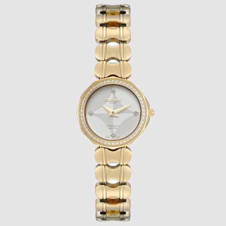 ساعة نسائية كارديال ذهبي