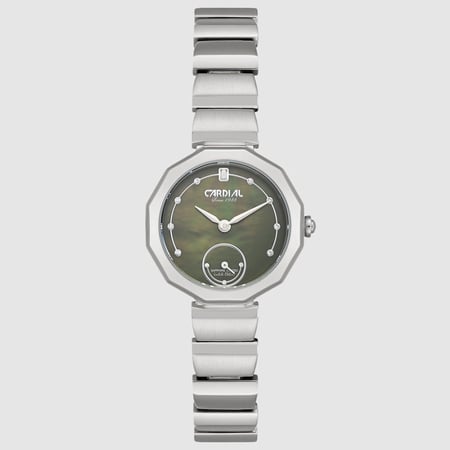 ساعة نسائية كارديال فضي