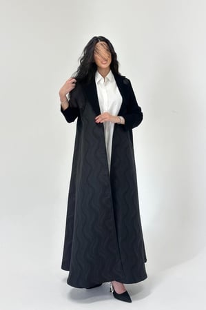 عباية تفته قصه نص كلوش والاكمام تطريز