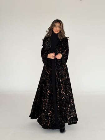 عباية شيفون مخمل قصة نص كلوش