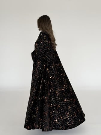 عباية شيفون مخمل قصة نص كلوش