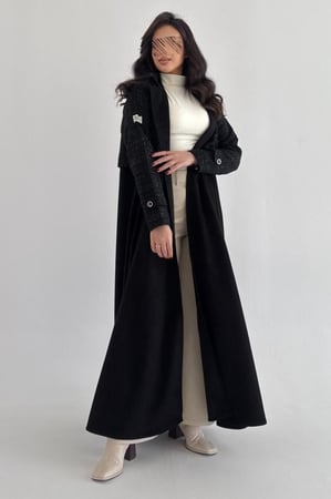 عباية شامواه مع شانيل قصة ربع كلوش