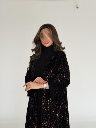 عباية شيفون مخمل قصة نص كلوش