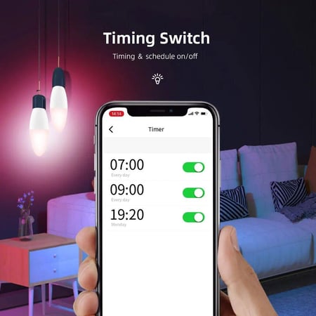 لمبة ليد ذكية (شمعه) 7W