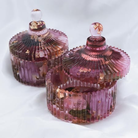 علبه مجوهرات من ازهارك