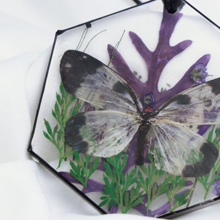 تعليقه فراشه بنفسجي