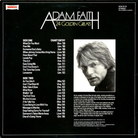 Adam Faith - 24 Golden Greats
