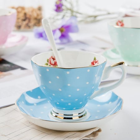 كوب شاي إنجليزي Santana أزرق