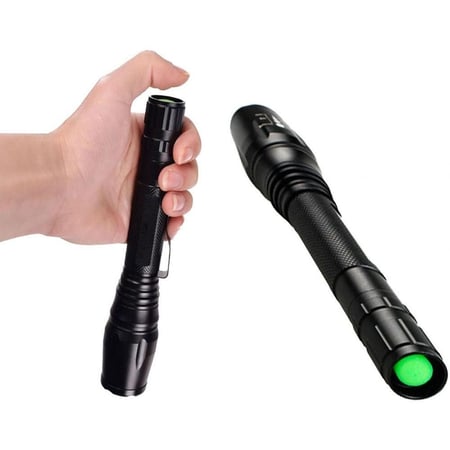 كشاف مصباح LED بقوة إضاءة عالية للرحلات و الصيد مع 2 بطارية و شاحن و شنطة