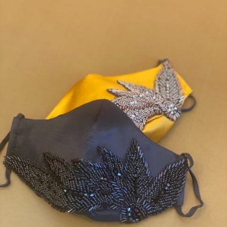 كمامة سهرة بالوان متنوعة(الحبة) - evening mask