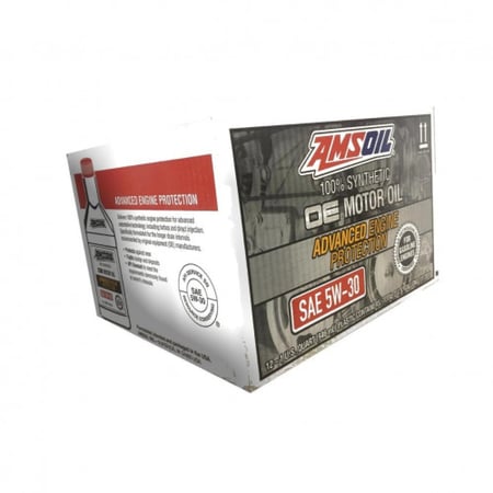 كرتون 12 علبه زيت محرك امزاويل AMSOIL 5W30 OE 946ML
