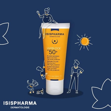 ايزيس فارما واقي شمس لوشن SPF50 للوجه والجسم 40ml