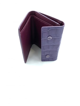 PURPLE CROCODILE WALLET