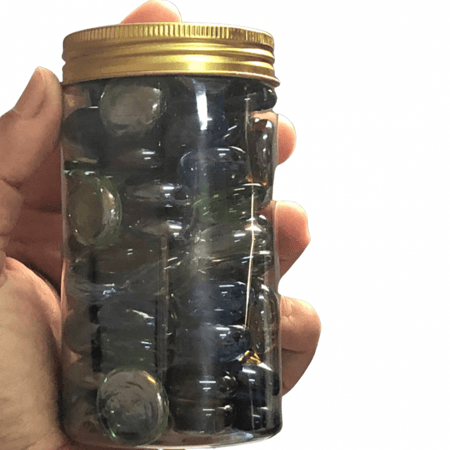 حجر كريستال ديكور بلورات ملون ( وزن 340g )