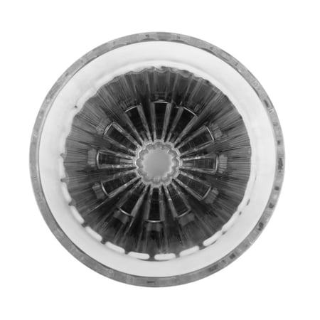 قمع تايمور كريستال زجاج 01 مع حامل أكريليك أبيض