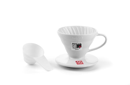 قمع هاريو V60 سيراميك أبيض - مقاس 01