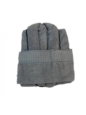 روب حمام مع منشفة رأس قطن 100%