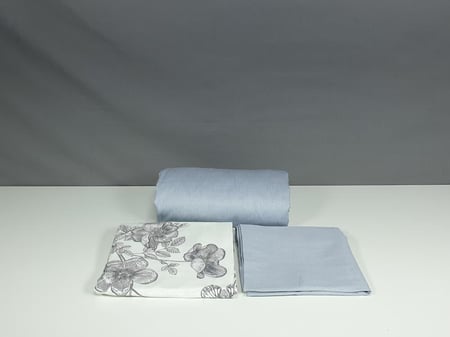 مفرش تولين مشجر قطن 100% صيفي مفرد ونصف