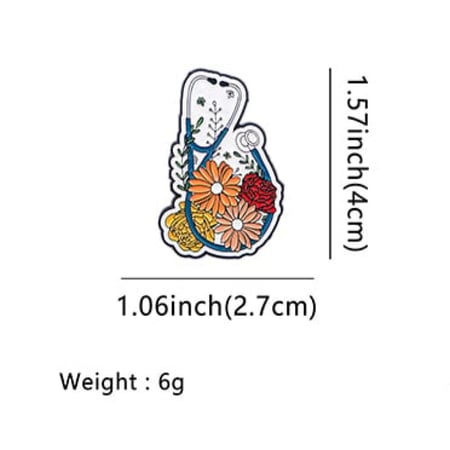 بروش سماعة طبية وزهور