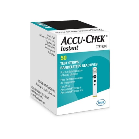 شرائط قياس السكر اكيو تشيك انستانت accu chek instant