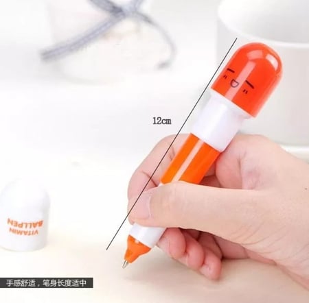 قلم بشكل كبسولة دواء