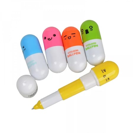 قلم بشكل كبسولة دواء