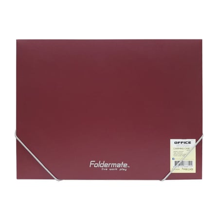 حقيبة ملفات اللون الأحمر جيب واحد مقاس A4 فولدرميت