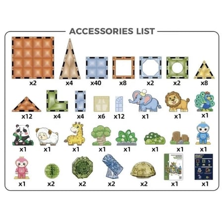 مدينة الحيوانات المضيئة 124 قطعة