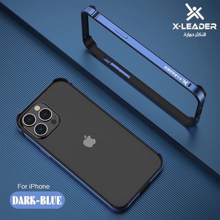 اكس ليدر - إطار معدني + حماية كاميرة لاجهزة 13برو /13 برو ماكس بحماية سيلكون متعددة الالوان