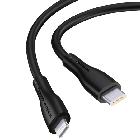 ووبو - كيبل بي دي لايتنينج بطول 1 متر - اسود