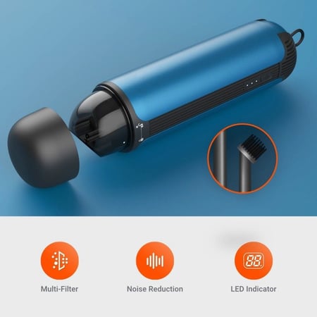 بورودو - مكنسة تنظيف سيارة قدرة شفط 5200 باسكال - اخضر